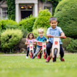 children riding bikes